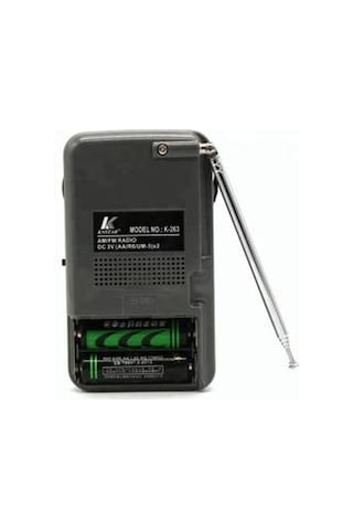 Knstar K-263 Taşınabilir Fm Radyo Cep Tipi Taşınabilir Fm Radyo