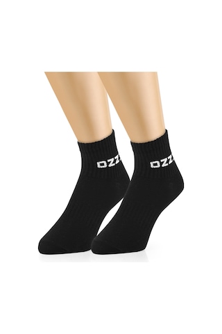 3 Çift Kısa Konçlu Tenis Spor Çorabı Siyah Paket Beyaz