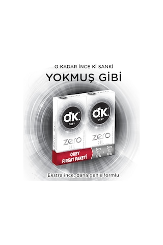 Okey Zero XL Prezervatif 2 x 10'lu