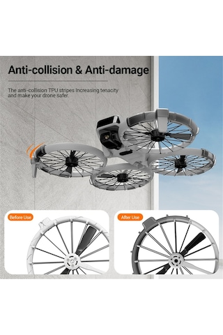 Soulader Djı Flip Telefon Koruması İçin Pratik Çıkartılabilir Tampon Halka Seti - Güvenlik Aksesuarı