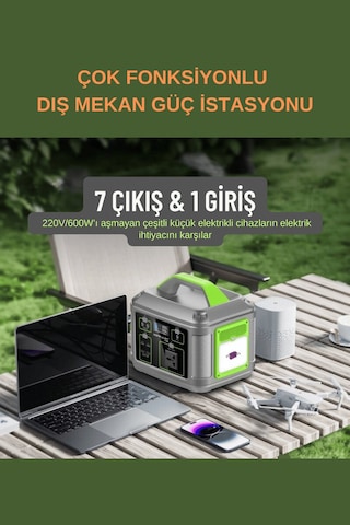 128.000 Mah 600w Güçlü Hafif Güç Kaynağı Taşınabilir Kamp Ve Doğa İçin İdeal