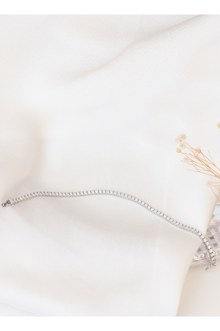 925 Ayar Gümüş Zirkon Taşlı Suyolu Bileklik