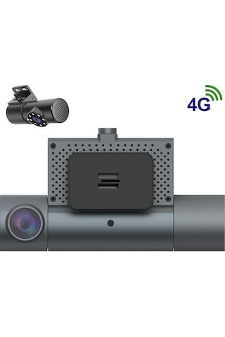 Techsmart Dahili 2 Kameralı + Harici 1 Kamera + 4g + H265 Mobil Araç Kamera Tch-bk6mzh-3ch-4g