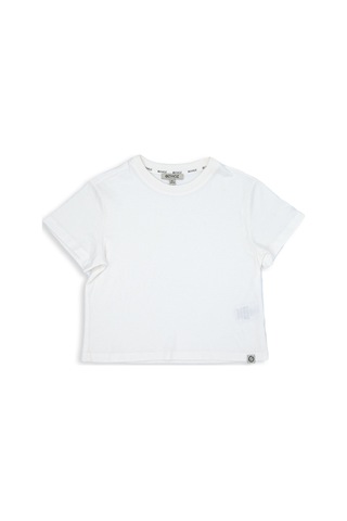 %100 Organik Pamuk Unisex Çocuk Tshirt Beyaz