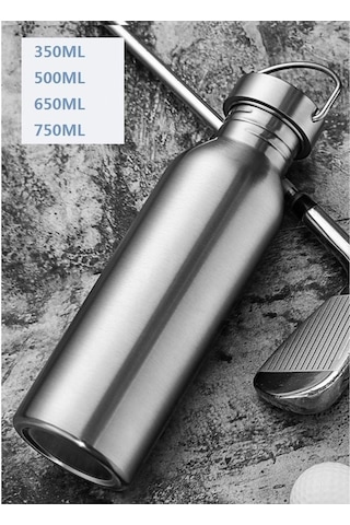 Maoyaya Suntek Paslanmaz Çelik Spor Su Şişesi 750 Ml Bisiklet Yürüyüş Gri Gri