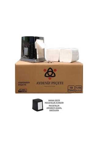 Aydeniz Peçete Masaüstü Dispenser Peçete 18 x 100'lü