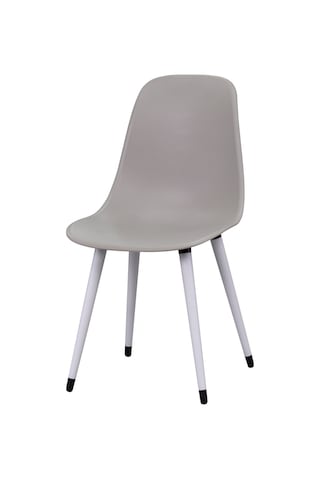 Vilinze Eames Beyaz Ahşap Ayak Plastik Gri Sandalye Eames-beyaz Gri - Beyaz