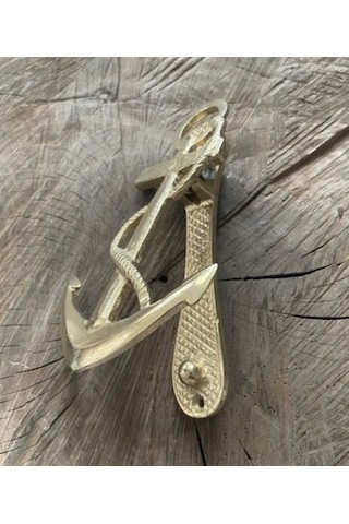 Gemi Çapası Kapı Taktak Sarı Renk Pirinç Kapı Tak Tak Kapı Tokmagı