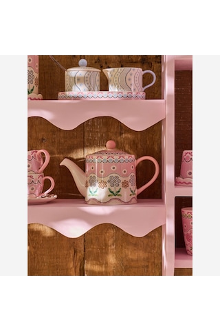 Pembe Stoneware Demlik 1000 Ml