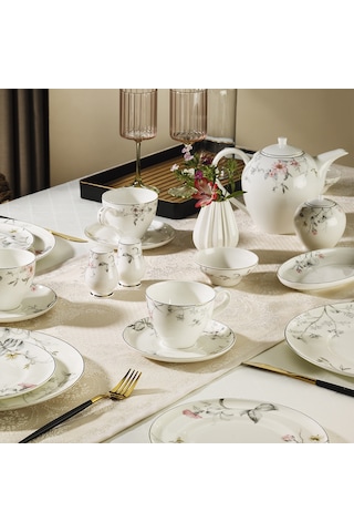 Evaliza Hazel 36 Parça 6 Kişilik Kahvaltı Takımı Çok Renkli