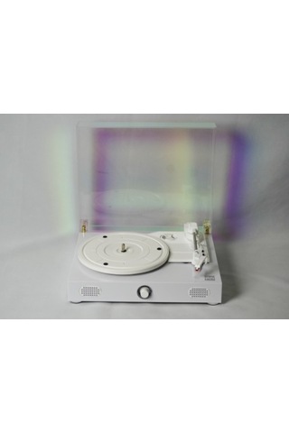 Fomix Fm-211 Beyaz Hoparlörlü Bluetoothlu Pikap Plak Çalar Mavi