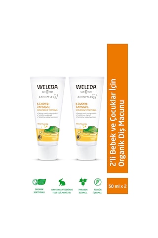 Bebek Ve Çocuklar Için Doğal Diş Macunu 2 X 50ml