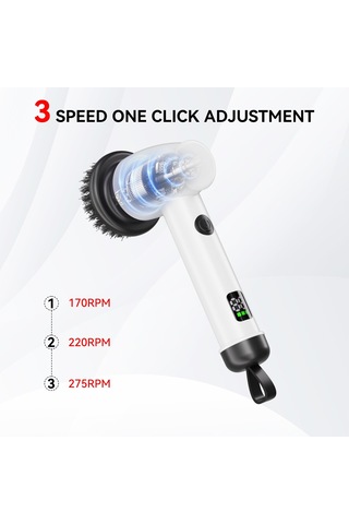 Yaozixa Yeni Elektrikli Temizleme Fırçası Çok İşlevli El Tipi Çelik Yün Elektrikli Bulaşık Yıkama Fırçası Ocak Zemin Temizleme