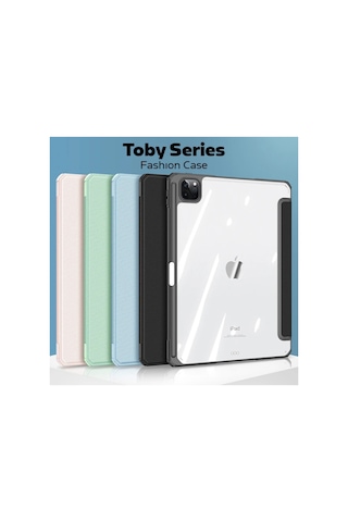 Dux Ducis Apple Uyumlu iPad Pro 11 201820202021.2022 Kılıf Kalem Bölmeli Toby Series- 5775 - Hs08377734-99 Yeşil Arka Kapak
