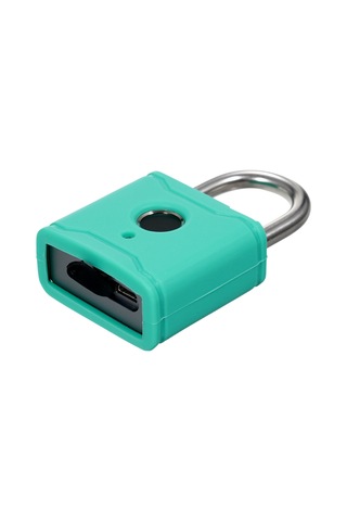 Hallow-t1004d Akıllı Bt Parmak İzi Asma Kilit Şarj Edilebilir,camgöbeği