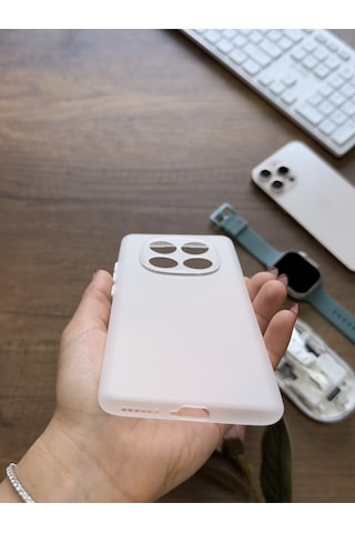 Redmi Note 14 Pro 4g Uyumlu Süper İnce Mat Ultra Thin Silikon Kılıf Beyaz