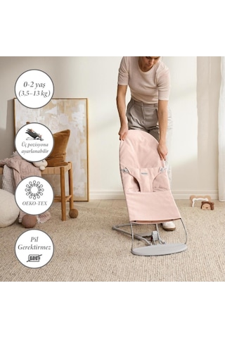 Babybjörn Balance Bliss Ana Kucağı Woven Melange / Light Pink