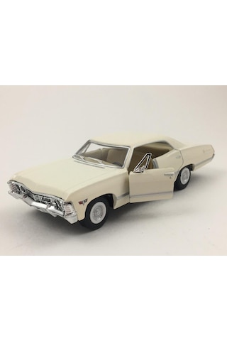 Kinsmart 1967 Chevrolet Impala 1:43 Krem Çek Bırak Model Araba