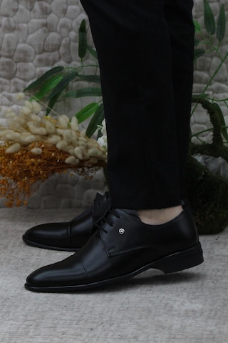 Pierre Cardin 7028 Siyah Damat Ayakkabısı Takım Ayakkabısı Erkek Klasik Ayakkabı 001