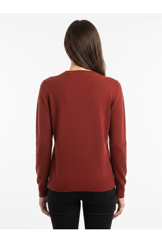 Sisley Kaşmir Karışımlı Regular Fit Kazak Kadın Koyu Kırmızı Kazak - 325a102hm100f