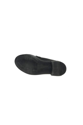 Comfort Shoes 303-24 Deri Trend Fashion Taşlı Kadın Babet Sıyah
