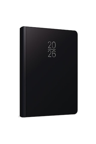 Gıpta 2026 Günlük Çizgili Ajanda 17x24 Cm 107-eck Siyah Siyah