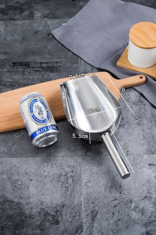 Çelik 19,5 Cm Baharat Kuruyemiş Bakliyat Erzak Küreği Cin792