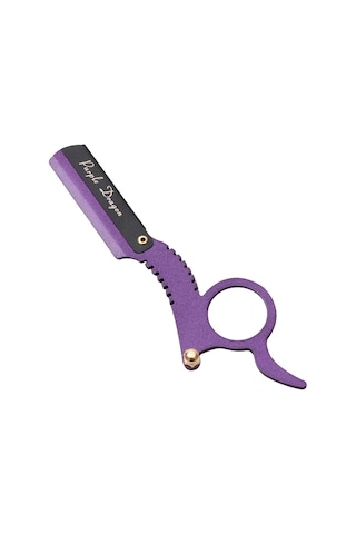 Sones Paslanmaz Çelik Vintage Tıraş Bıçağı Başparmak Tıraş Bıçağı Mor