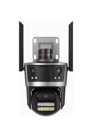 6k 12mp 8x Zoom Dört Lensli Wifi Kamera, Aı Takip, Gece Görüş, Ip66 Su Geçirmez
