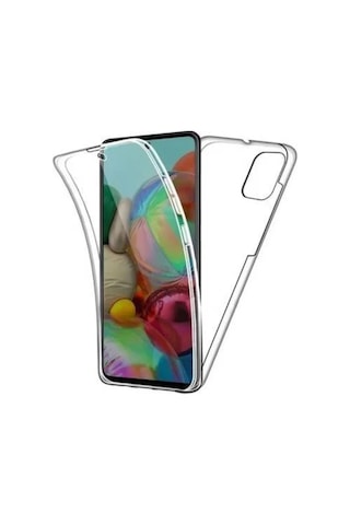Samsung Galaxy Uyumlu M30s Çift Taraflı Silikon Kılıf Şeffaf