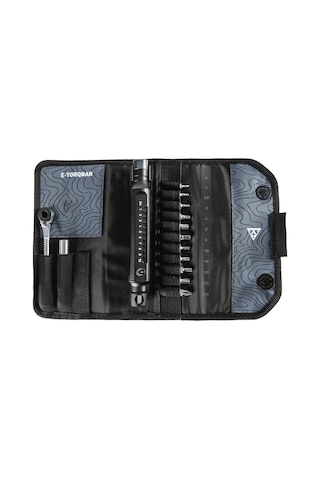 Topeak E-torqbar Elektronik Tork Anahtarı Çantalı+1-10nm +10 Farklı Uç Tt2623 Siyah