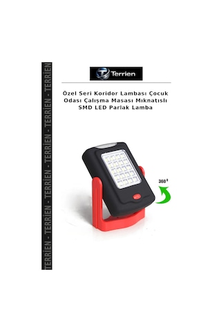 Özel Seri Koridor Lambası Çocuk Odası Çalışma Masası Mıknatıslı Smd Led Parlak Lamba Beyaz