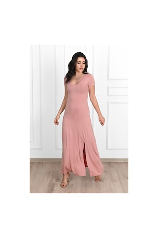Koza Butik Kadın Yırtmaç Detaylı Elbise 5174-23 001