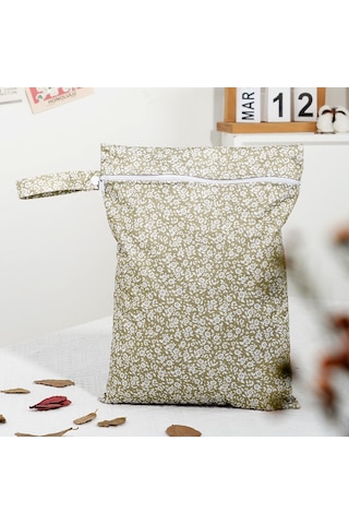 Youmex İki Bölmeli Parçalı Saklama Çantası - Zp015-01: El Askılı, Fırça Zipli, Ev & Seyahat İçin Çok Amaçlı, Mantıklı Sınıflandırma Pembe - Yeşil