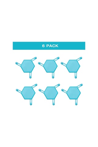Yaozixa Genişletilebilir 6'lı Kahve Fincanı Düzenleyici - Mutfak Dolabı Ve Kilerler İçin Yer Tasarrufu Sağlayan Katlanabilir Raf Mavi