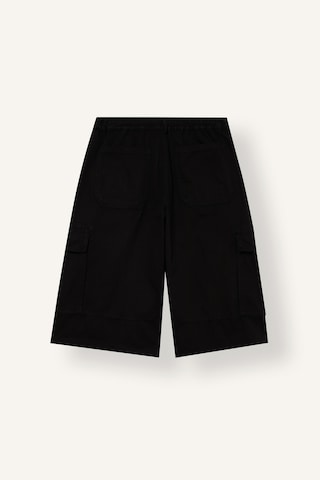 Defacto Normal Bel Kargo Cepli Gabardin Bermuda Şort J1358ax26aubk27 Siyah-bk27