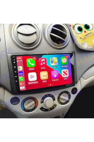 Chevrolet Aveo 2006-11 9" Uyumlu Androıd Multimedya Gerçek 2/32 Kablosuz Carplay Geri Görüş Kameralı 9"
