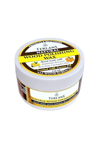 Terlans Doğal Ahşap Koruyucu Parlatıcı Vaks 250ml +Mikrofiber bez