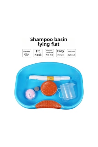 Besthome1 Yatağa Uygun Şampuan Tutarak Kuru Şampuanlama Tutanak, Yaşlı/hasta Bakımı, Postpartum Kadınlar İçin Konforlu, Taşınab Pembe