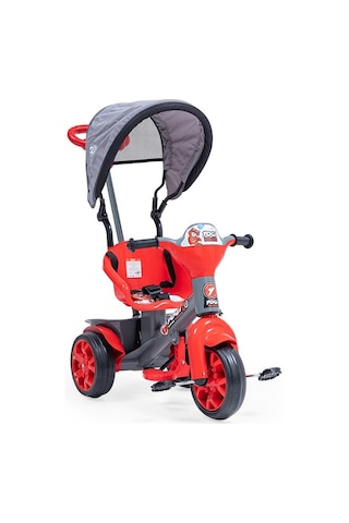 Baby2go 2285 Yogi Tenteli Bisiklet Üç Teker Bisiklet Ebeyn Ko Kırmızı
