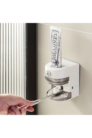 Fastbuy Challenger Akıllı Otomatik Diş Macunu, Şarjlı Batarya, Beyaz, Ayarlanabilir Pompalı Beyaz