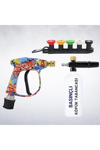 Polham Karcher K Serisi Basınçlı Yıkama Makineleriyle Uyumlu Profesyonel Araç Yıkama Tabanca Seti