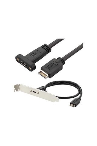 4661 Usb Type E To Type C Type-e To Type-c 20 Pin Çevirici Kablo