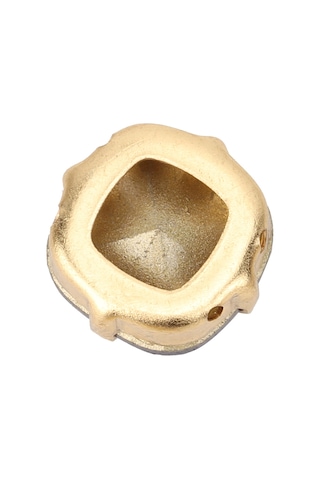 Padalink 12mm Şampanya Renkli Cam El Dikiş Taşları - Kalın Bakır Tabanlı, Dayanıklı, İki Delikli Gömlek/elbise/evlilik Aksesuarı 5 Adet/paket Şampanya