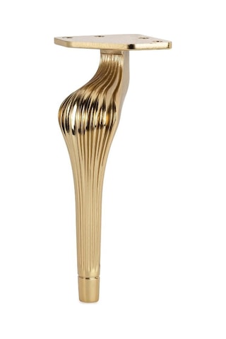 4 Adet Ottoman Lüx Metal Ayak 21 Cm Altın Mobilya Koltuk Ayağı