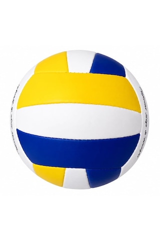 Katze Kt7000 Voleybol Topu El Dikişli Mavi Beyaz Beyaz - Mavi - Sarı