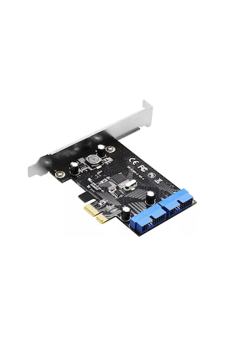 Pcı Express Pcı-E Usb 3.0 Kart 4817P Pcıe 2 Port 19 20 Pin Çoklay