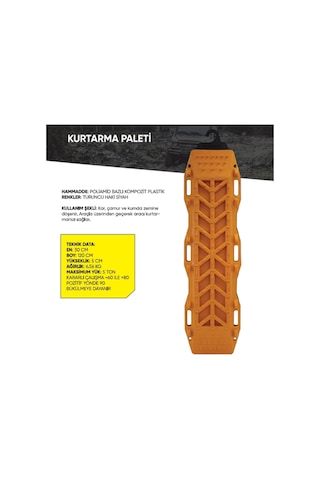 Bushman Kar Kum Çamur Paleti Büyük 2'Li Set / Siyah