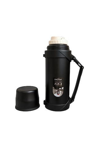 Shotay Adventure 1200ml Outdoor Çelik Termos Siyah St-8213s