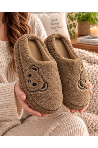 Modafrato 3'lü Paket Fluffy Aycık Kapalı Kadın Terlik Ev Terliği Yumuşak Ve Rahat Ses Yapmayan Taban Paket Ürün